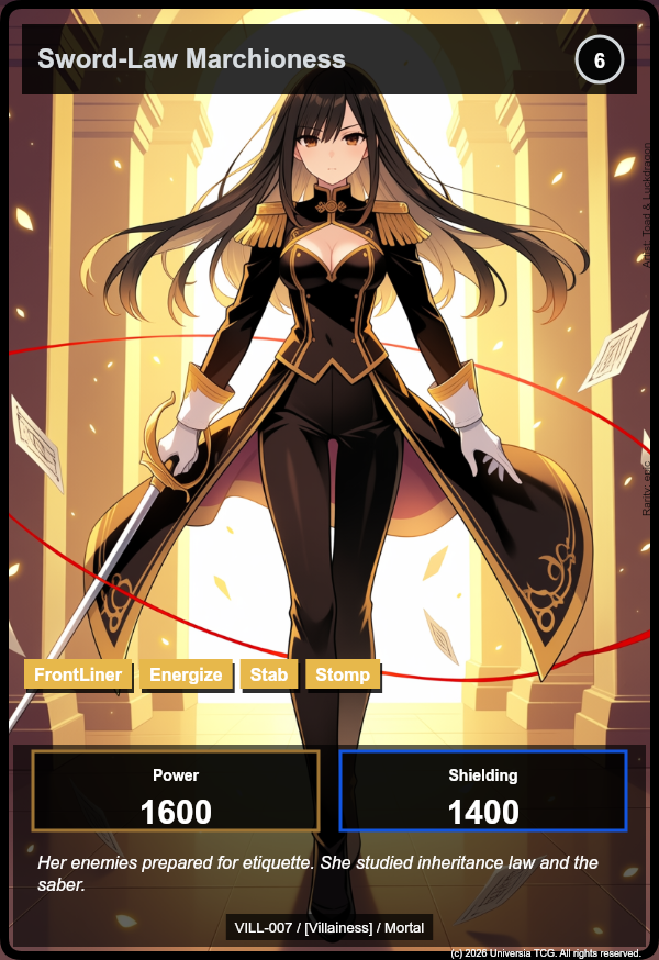 Sword-Law Marchioness card
