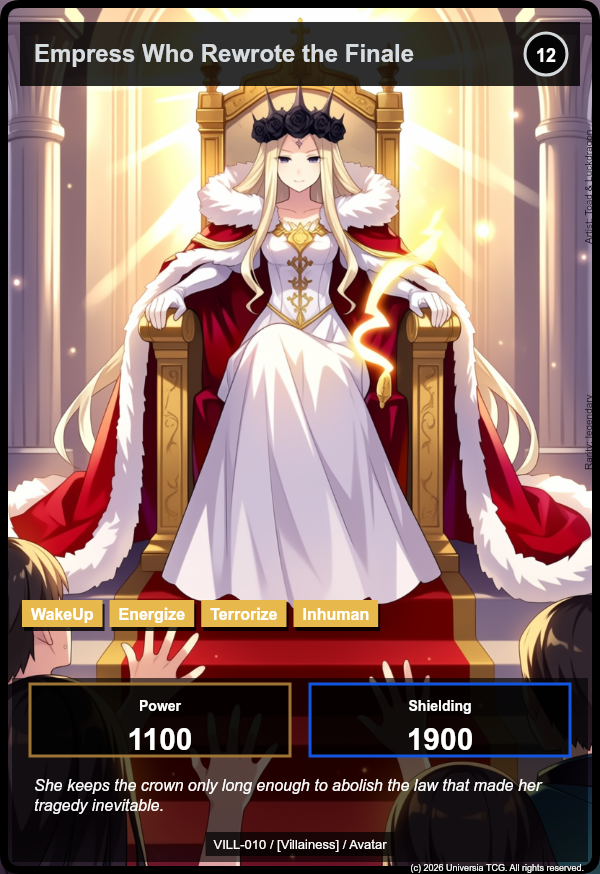 Empress Who Rewrote the Finale card