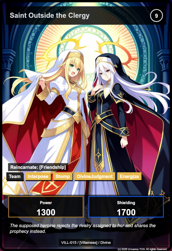 Saint Outside the Clergy card