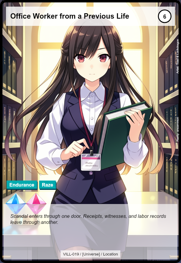 Office Worker from a Previous Life card