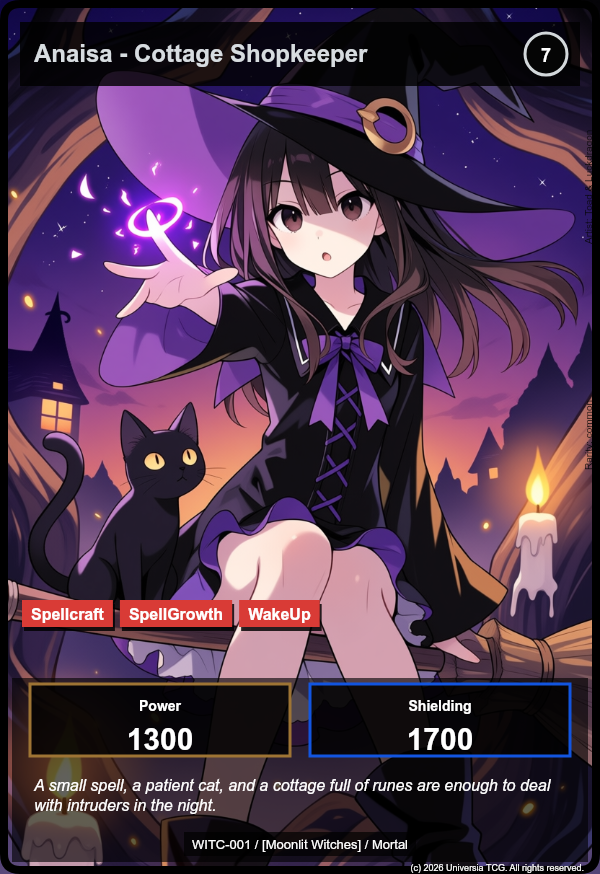Anaisa - Cottage Shopkeeper card