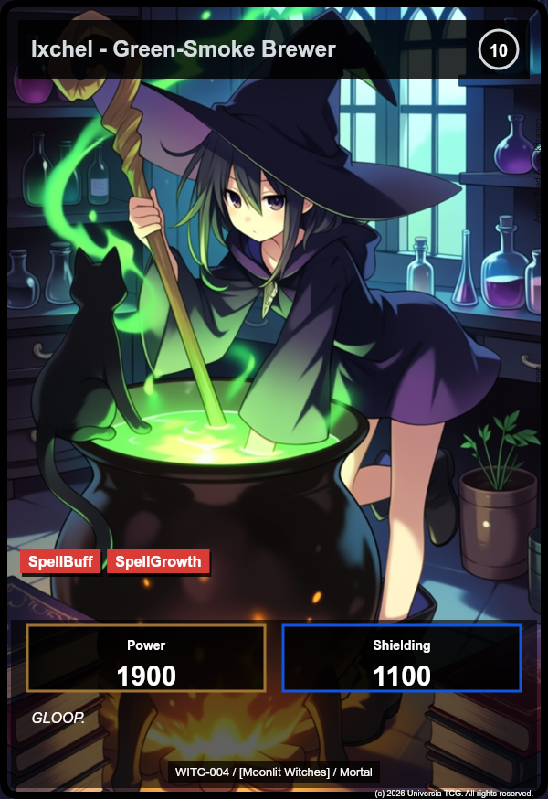 Ixchel - Green-Smoke Brewer card