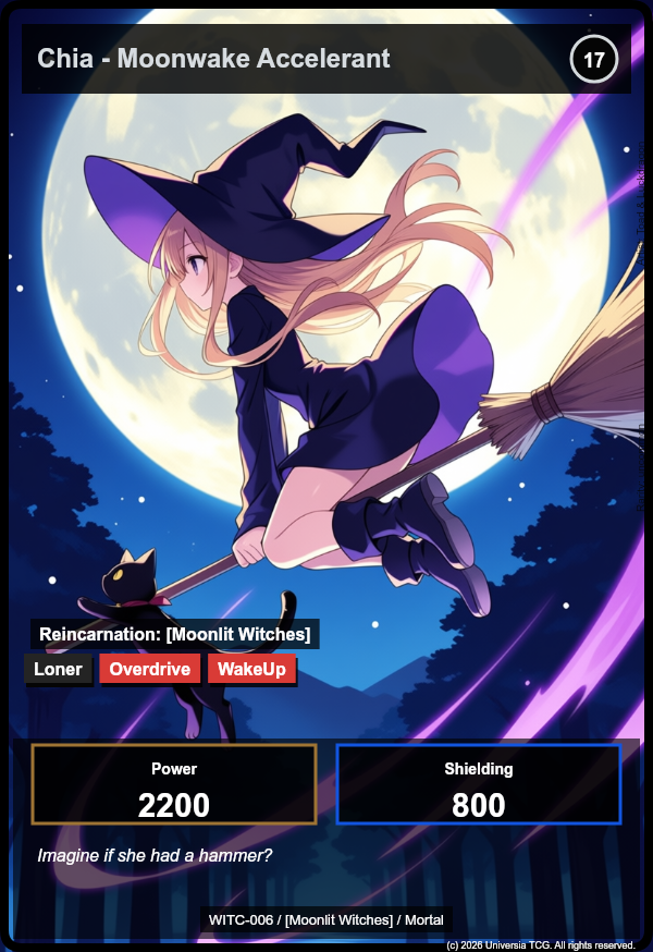 Chia - Moonwake Accelerant card