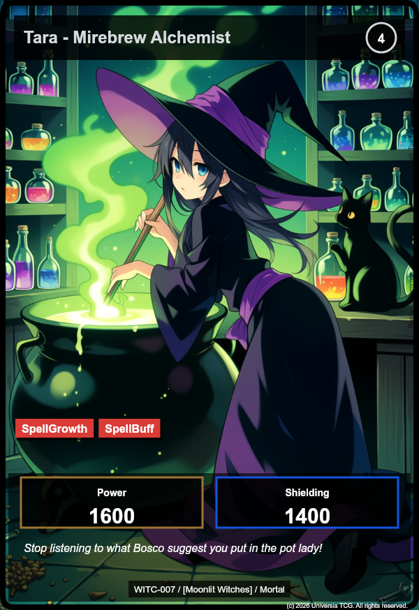 Tara - Mirebrew Alchemist card