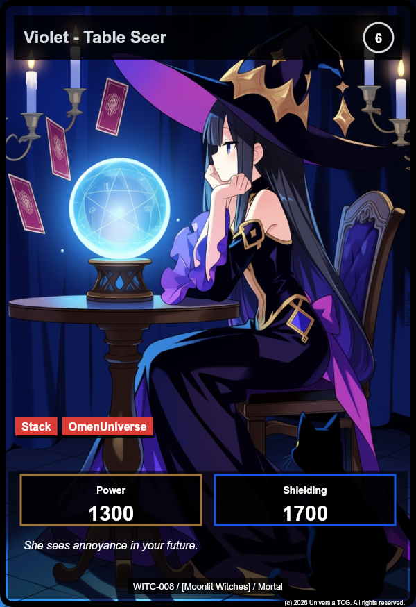 Violet - Table Seer card