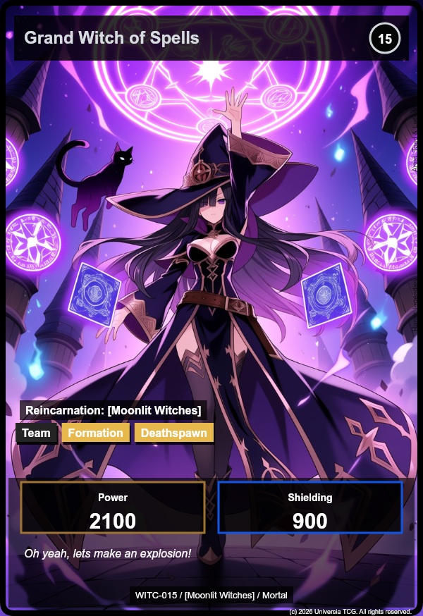 Grand Witch of Spells card