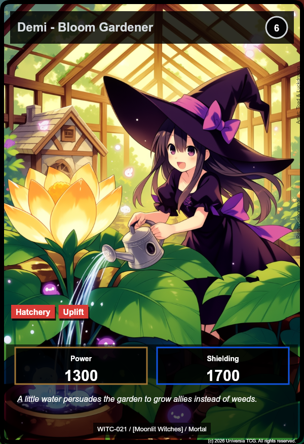 Demi - Bloom Gardener card