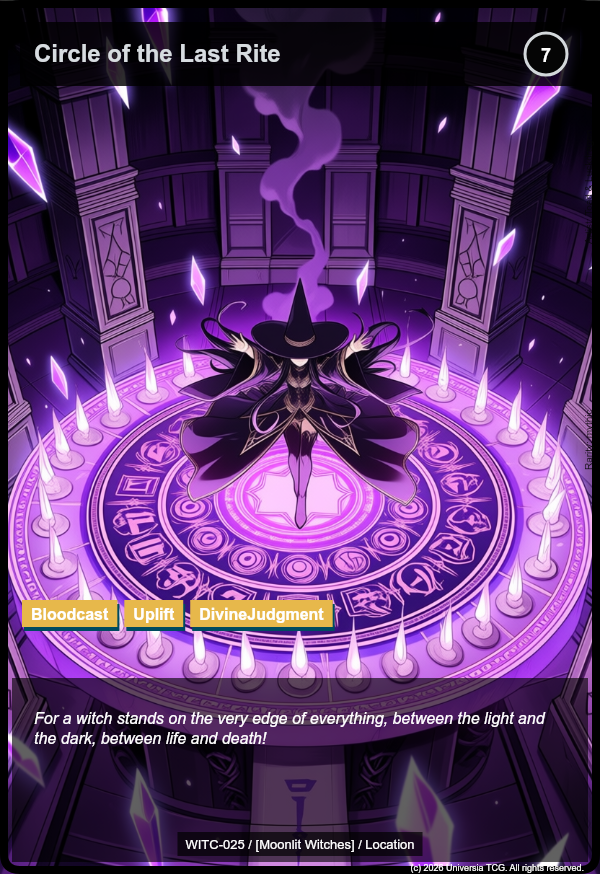 Circle of the Last Rite card