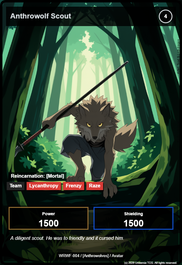 Anthrowolf Scout card