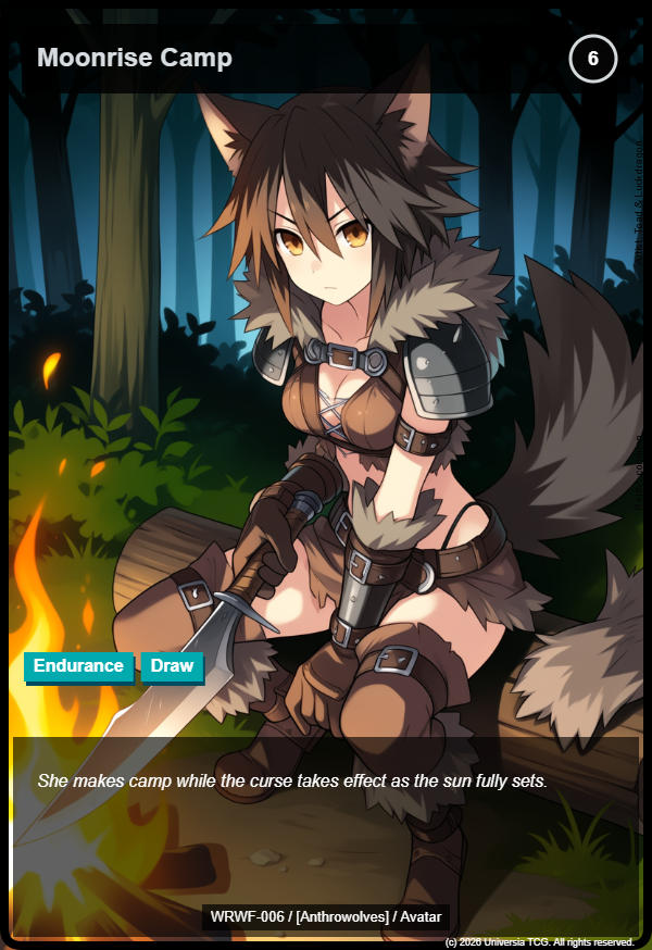 Moonrise Camp card