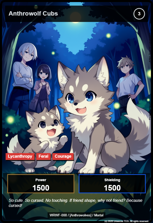 Anthrowolf Cubs card