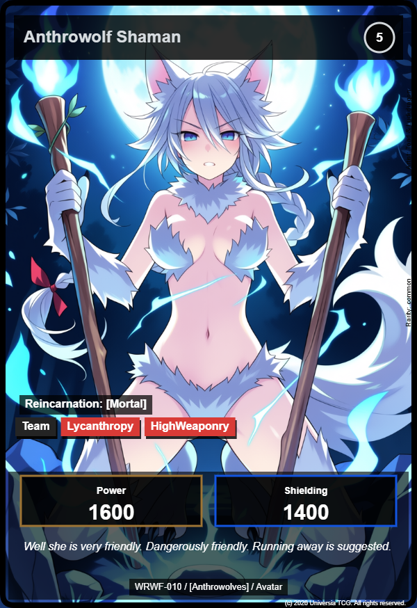 Anthrowolf Shaman card