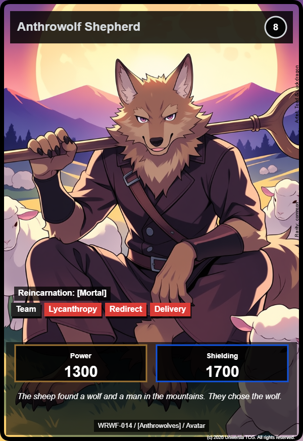 Anthrowolf Shepherd card