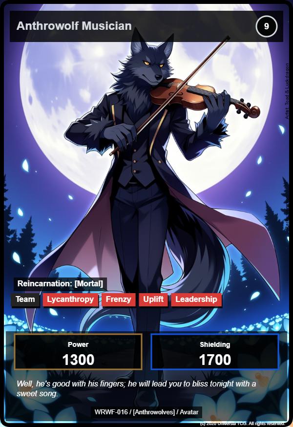 Anthrowolf Musician card