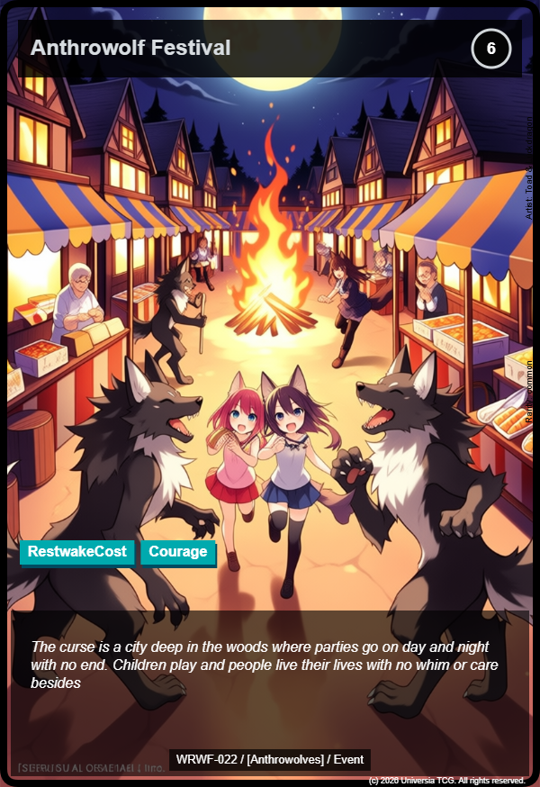 Anthrowolf Festival card